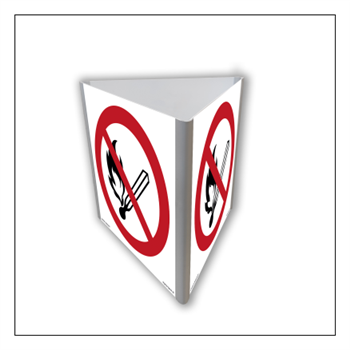 BA802 No naked flames - no smoking (3D wall-mounted)