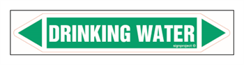 JF134 Drinking water - sheet of 5 stickers