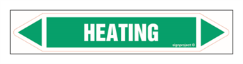 JF196 HEATING - sheet of 2 stickers