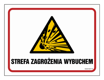 NB008 Explosion hazard zone