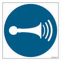 GJ029 Order to use the sound signal - sheet of 9 stickers