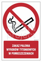 GC088 No smoking indoors - pack of 10