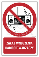 GC048 No radios - sheet of 9 stickers