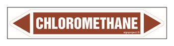 JF074 Chloromethane - sheet of 2 stickers