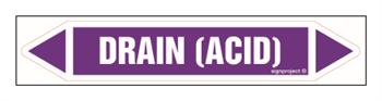 JF131 Drain (acid) - sheet of 5 stickers