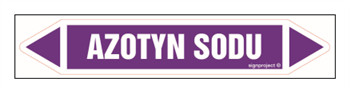 JF034 SODIUM NITRITE - sheet of 5 stickers