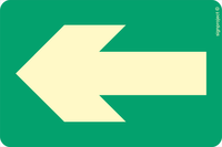 EB003 Direction to emergency exit - pack of 10