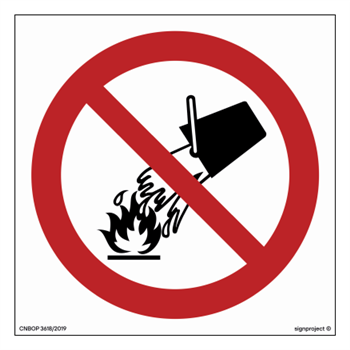 BA003 Water extinguishing prohibited