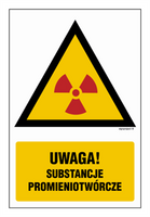 JA013 Radioactive material warning