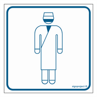 RE021 Entrance only in aseptic clothing