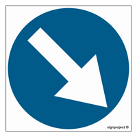 SA032 Driving order on the right side of the sign