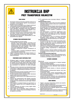 IAI01 Health and safety instructions for agricultural transport