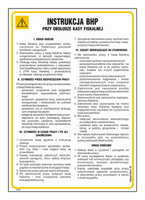 IAA28 Health and safety instructions for operating a cash register