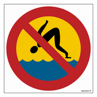 OE017 No jumping into the water