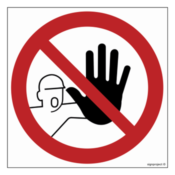 GB053 No Unauthorized Access - sheet of 12 stickers