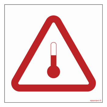 MA008 Marking for materials with elevated temperature - sheet of 48 stickers