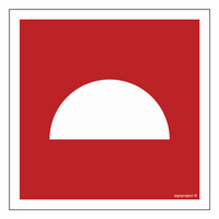 BA005 Set of firefighting equipment - sheet of 12 stickers