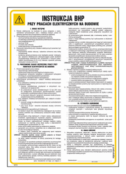 IAF10 Safety instructions for electrical works on the construction site