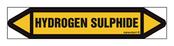 JF227 HYDROGEN SULPHIDE - sheet of 5 stickers