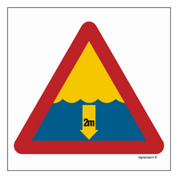 OE003 Dangerous depth 2m
