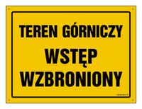 OA180 Mining area no entry