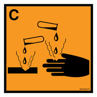 LA003 Corrosive - sheet of 12 stickers