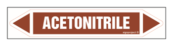 JF005 Acetonitrile - sheet of 5 stickers