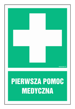 GI001 First Aid - sheet of 9 stickers