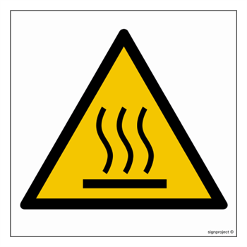 GD017 Hot surface warning