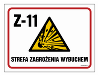 NB026 Explosion hazard zone Z-11