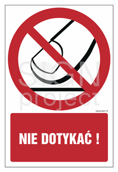 GC051 Do not touch - sheet of 9 stickers