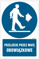 GL033 Passage through the mat is mandatory - pack of 10