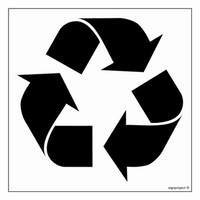 OD107 Label for recycling bins