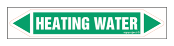 JF201 HEATING WATER - sheet of 5 stickers