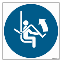 GJ034 Open chairlift protection - sheet of 9 stickers