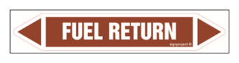 JF177 Fuel return - sheet of 5 stickers