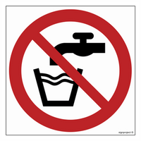 GA005 Non-potable water - sheet of 12 stickers