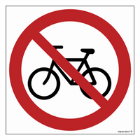 GB021 No entry by bicycle