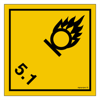 MB017 Oxidizing materials - sheet of 48 stickers