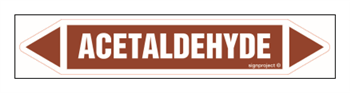 JF001 Acetaldehyde - sheet of 2 stickers