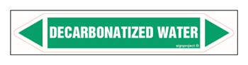JF112 Decarbonatized water - sheet of 5 stickers