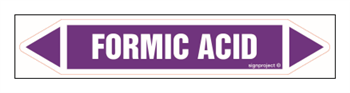 JF165 Formic acid - sheet of 5 stickers