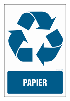 OD117 Label for waste containers Paper