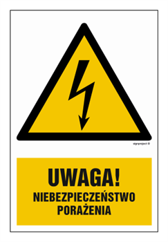 HA019 Caution, shock hazard