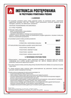 DB003 Instructions to be followed in case of fire