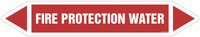 JF158 Fire protection water - sheet of 2 stickers