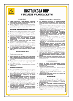 IAE17 Occupational health and safety instructions in a vulcanization plant
