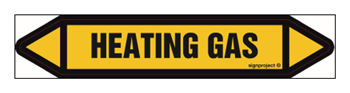 JF197 HEATING GAS - sheet of 2 stickers