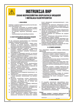 IAF17 General instruction on safe operation of electrical equipment and installations