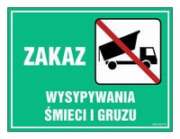 OB010 Prohibition of dumping garbage and debris